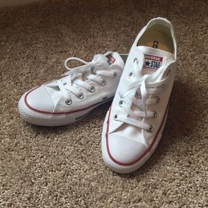 White Converse Low Top Sneakers